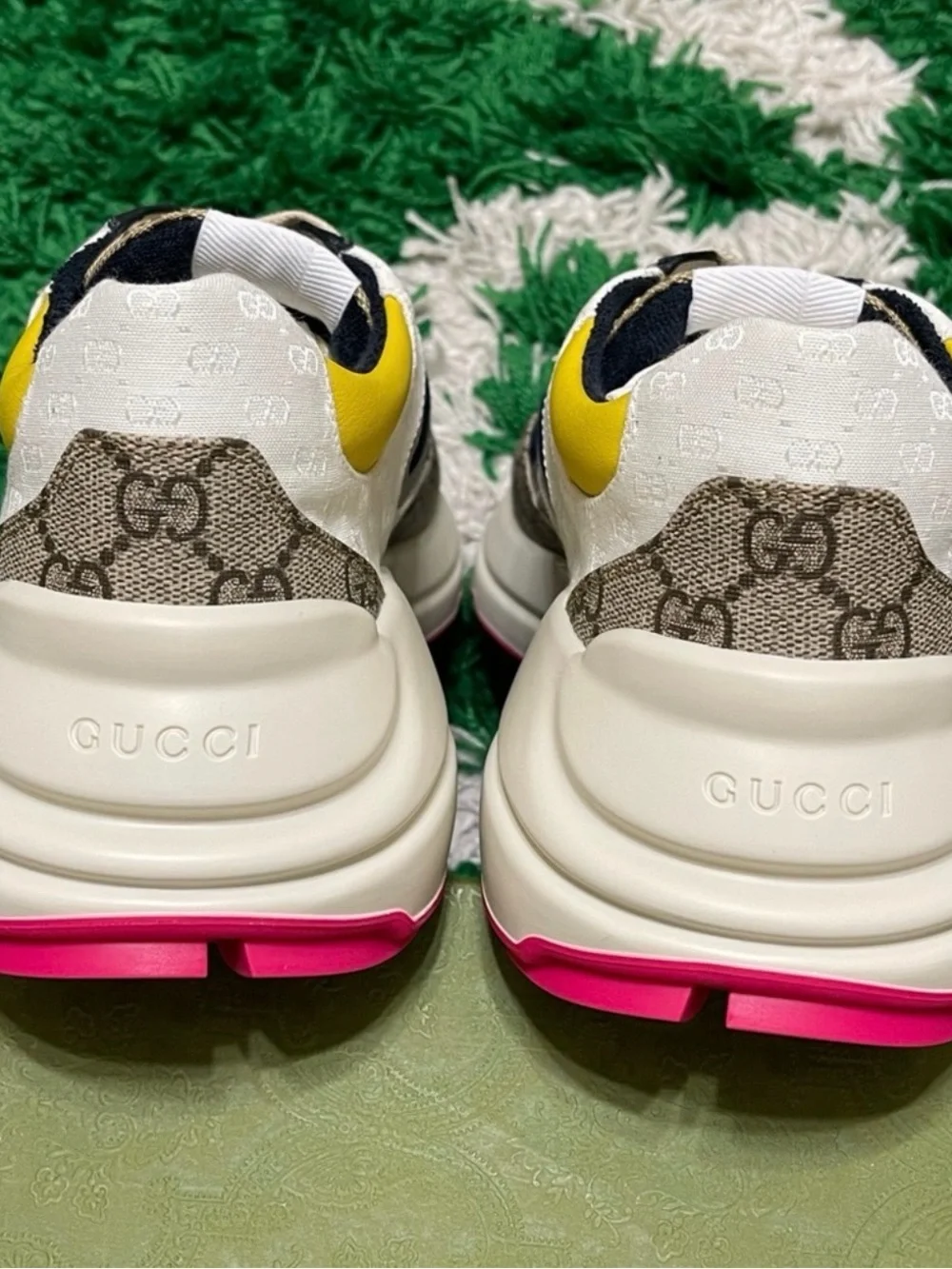 Gucci Multicolor GG Canvas & Leather Chunky Sneaker